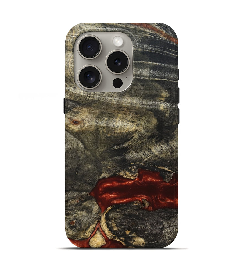 iPhone 16 Pro Wood Live Edge Phone Case - Oral (Solid Wood, 826331)