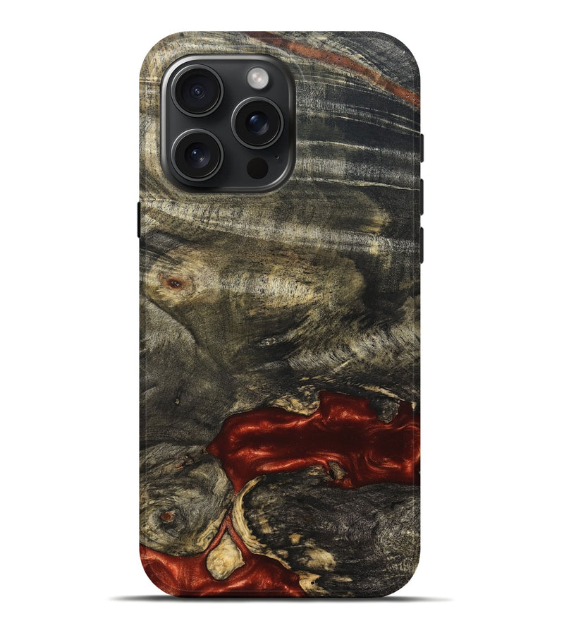iPhone 16 Pro Max Wood Live Edge Phone Case - Oral (Solid Wood, 826331)