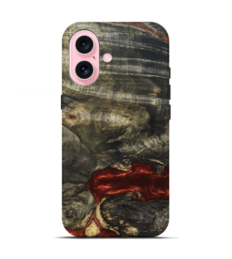 iPhone 17 Wood Live Edge Phone Case - Oral (Solid Wood, 826331)