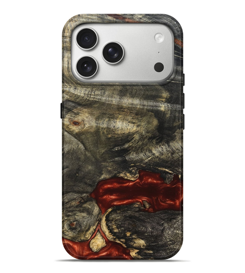 iPhone 17 Pro Max Wood Live Edge Phone Case - Oral (Solid Wood, 826331)