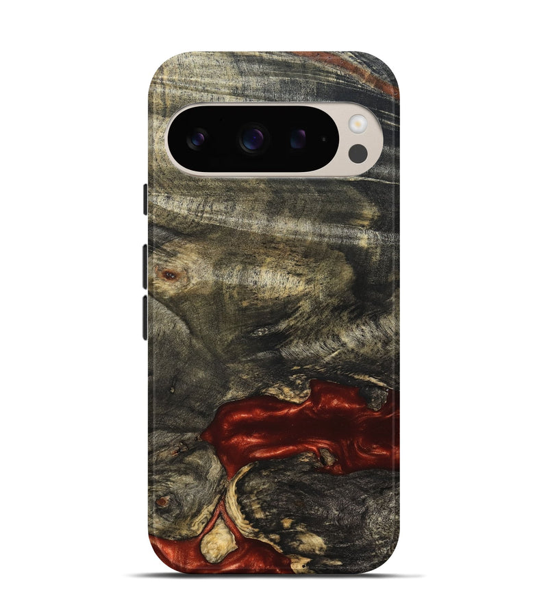 Pixel 9 Wood Live Edge Phone Case - Oral (Solid Wood, 826331)