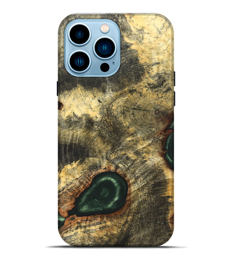 iPhone 14 Pro Max Wood Live Edge Phone Case - Florian (Solid Wood, 826332)