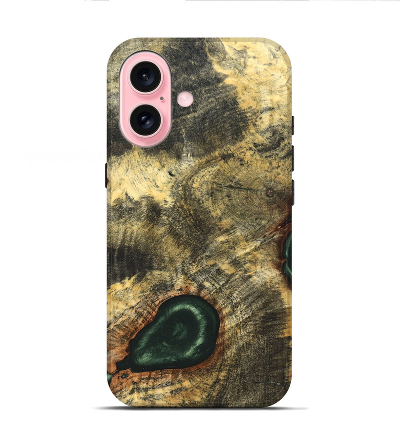 iPhone 16 Wood Live Edge Phone Case - Florian (Solid Wood, 826332)