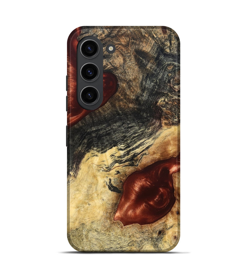 Galaxy S23 Wood Live Edge Phone Case - Scarlet (Solid Wood, 826333)