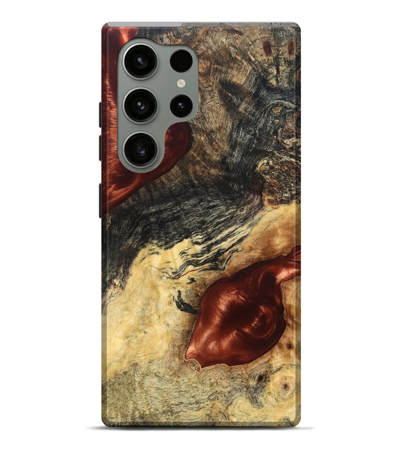 Galaxy S24 Ultra Wood Live Edge Phone Case - Scarlet (Solid Wood, 826333)