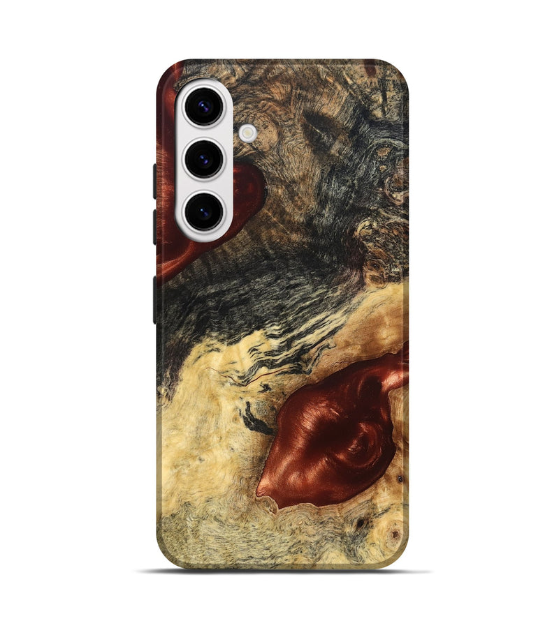 Galaxy S25 Wood Live Edge Phone Case - Scarlet (Solid Wood, 826333)