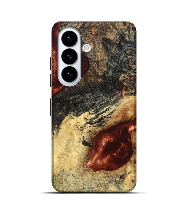 Galaxy S26 Wood Live Edge Phone Case - Scarlet (Solid Wood, 826333)