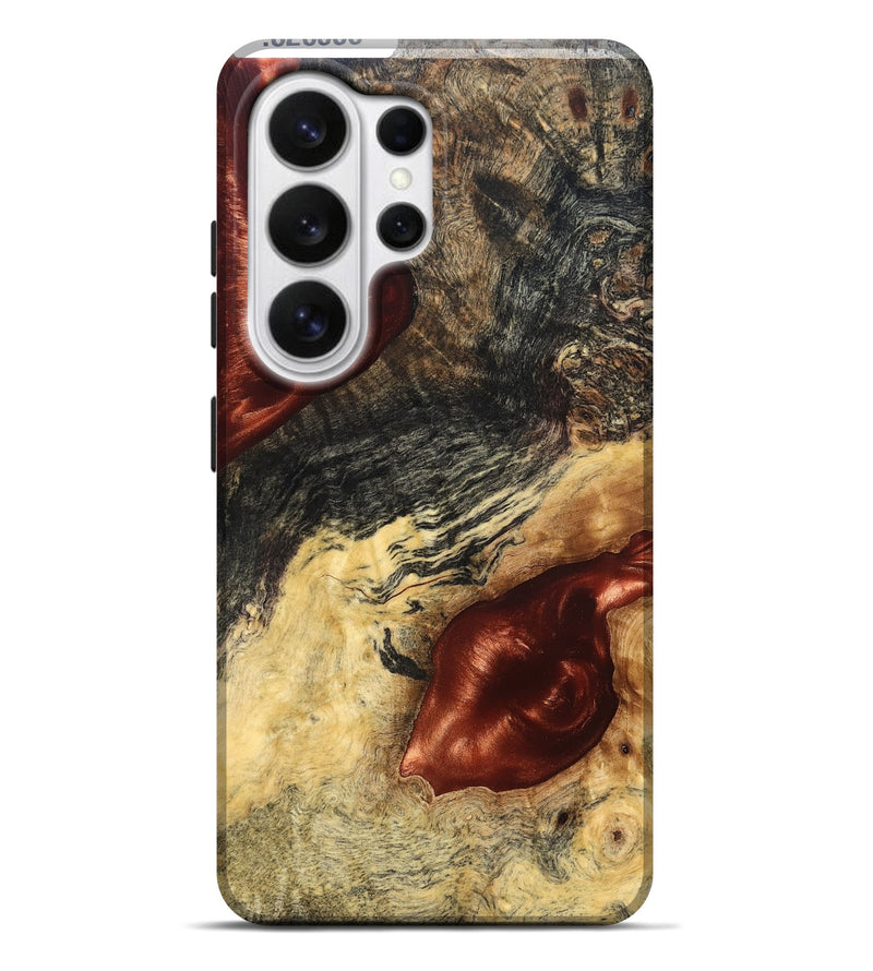 Galaxy S26 Ultra Wood Live Edge Phone Case - Scarlet (Solid Wood, 826333)