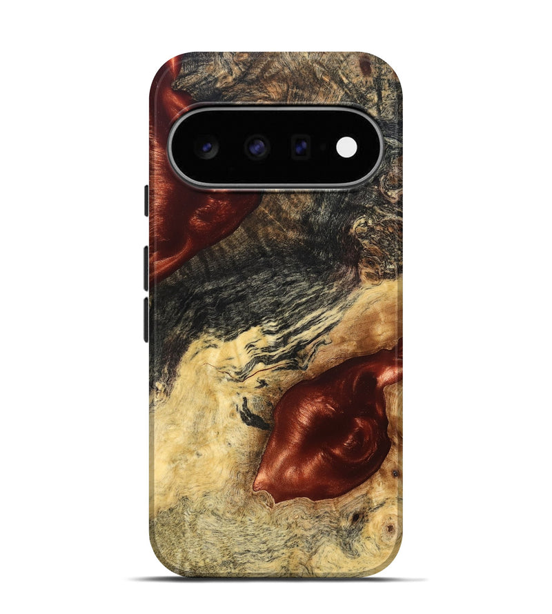 Pixel 11 Pro Wood Live Edge Phone Case - Scarlet (Solid Wood, 826333)