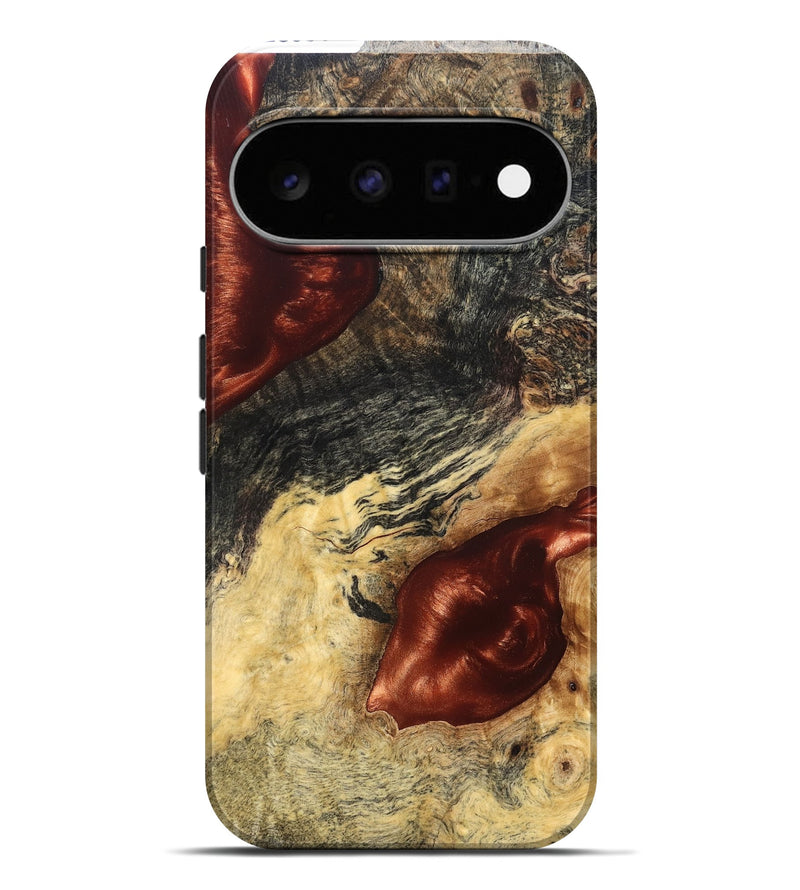 Pixel 11 Pro XL Wood Live Edge Phone Case - Scarlet (Solid Wood, 826333)