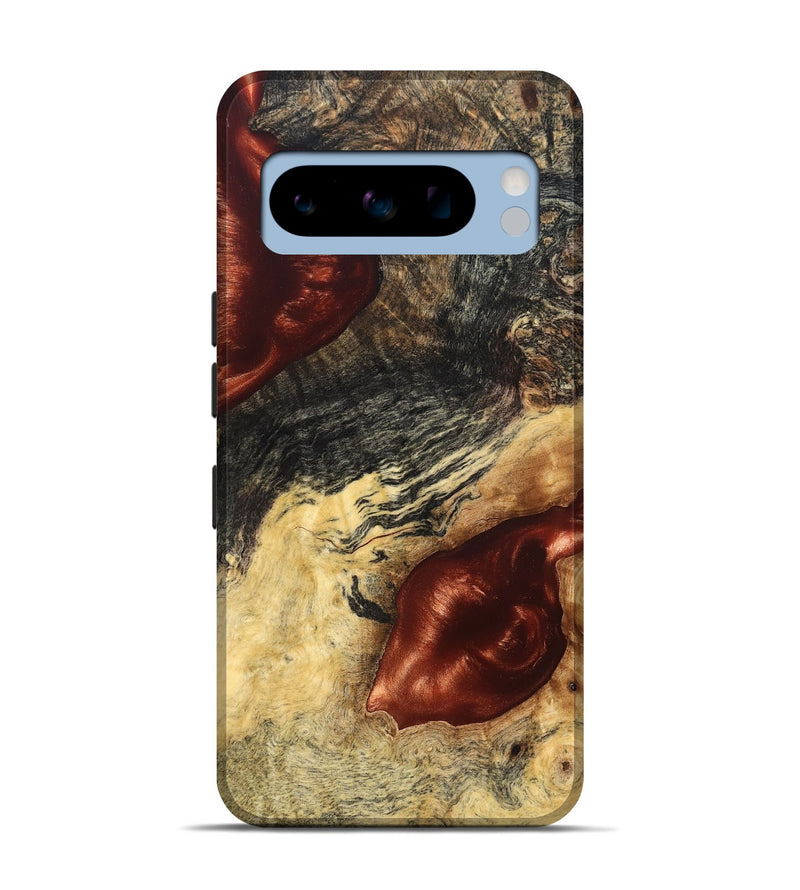 Pixel 8 Pro Wood Live Edge Phone Case - Scarlet (Solid Wood, 826333)