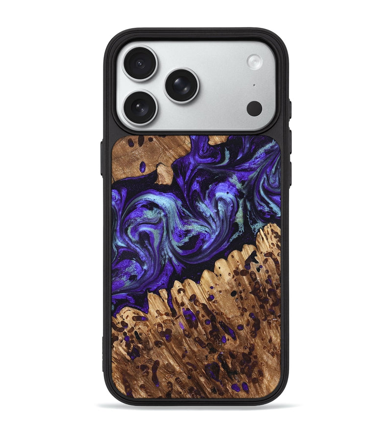 iPhone 18 Pro Max Wood Phone Case - Johan (Purple, 826359)
