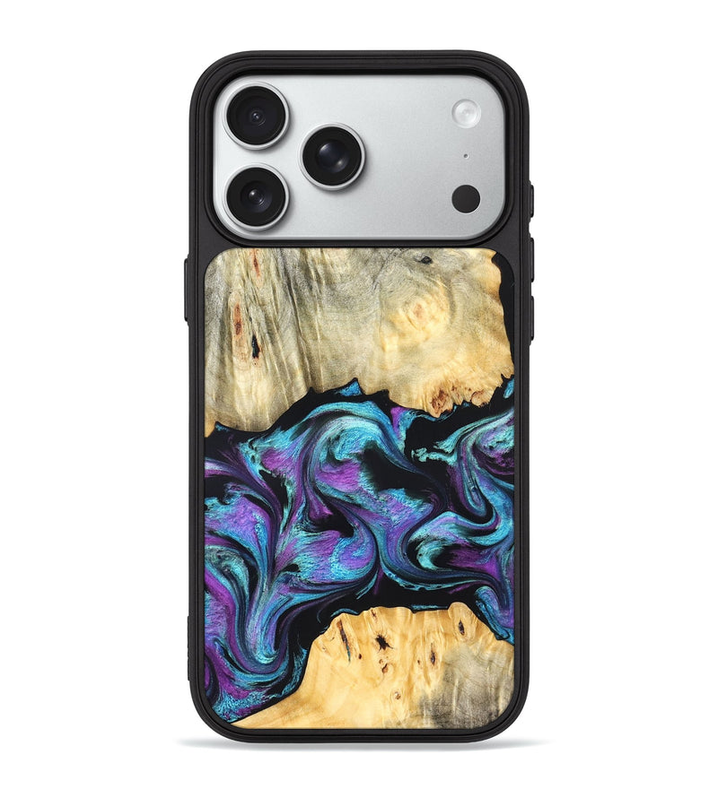iPhone 18 Pro Max Wood Phone Case - Elvera (Purple, 826361)