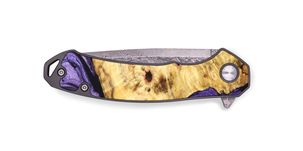 EDC Wood Pocket Knife - Doris (Purple, 826363)