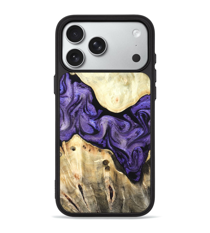 iPhone 18 Pro Max Wood Phone Case - Latrice (Purple, 826367)
