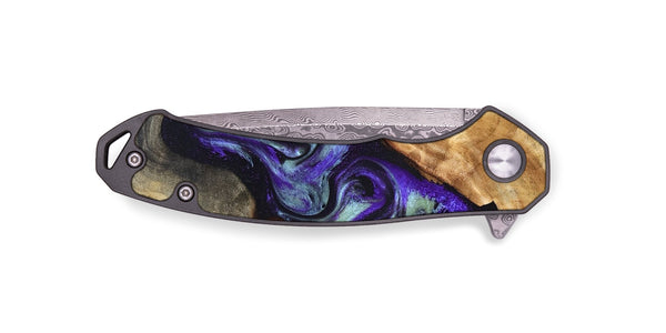 EDC Wood Pocket Knife - Bradyn (Purple, 826368)