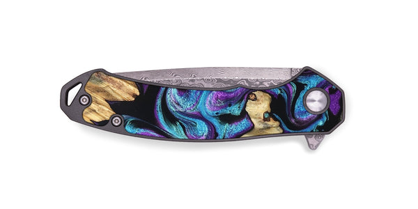 EDC Wood Pocket Knife - Rhoda (Purple, 826371)