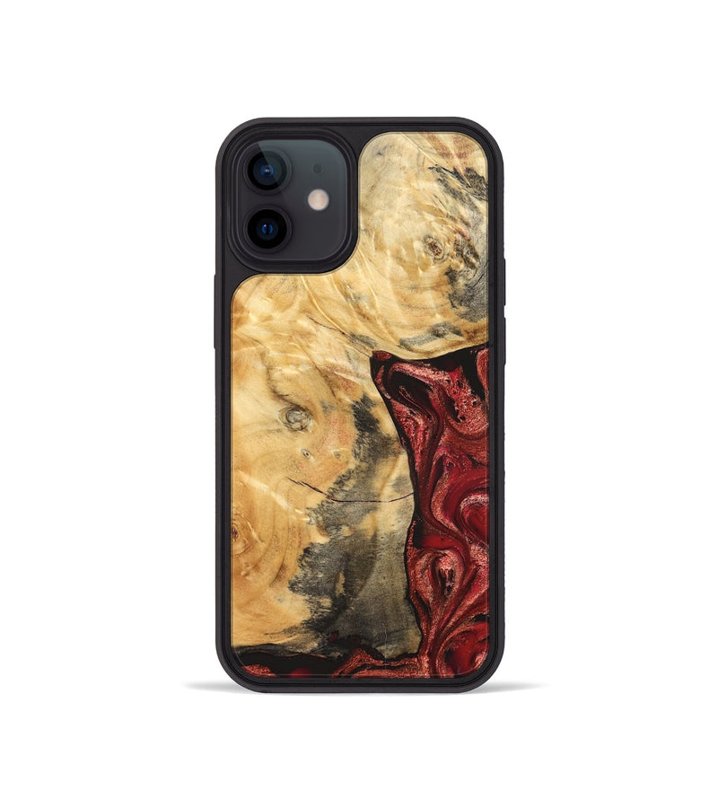 iPhone 12 mini Wood Phone Case - Aidyn (Red, 826382)
