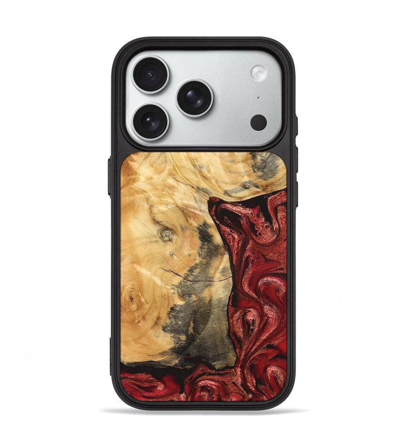 iPhone 18 Pro Wood Phone Case - Aidyn (Red, 826382)