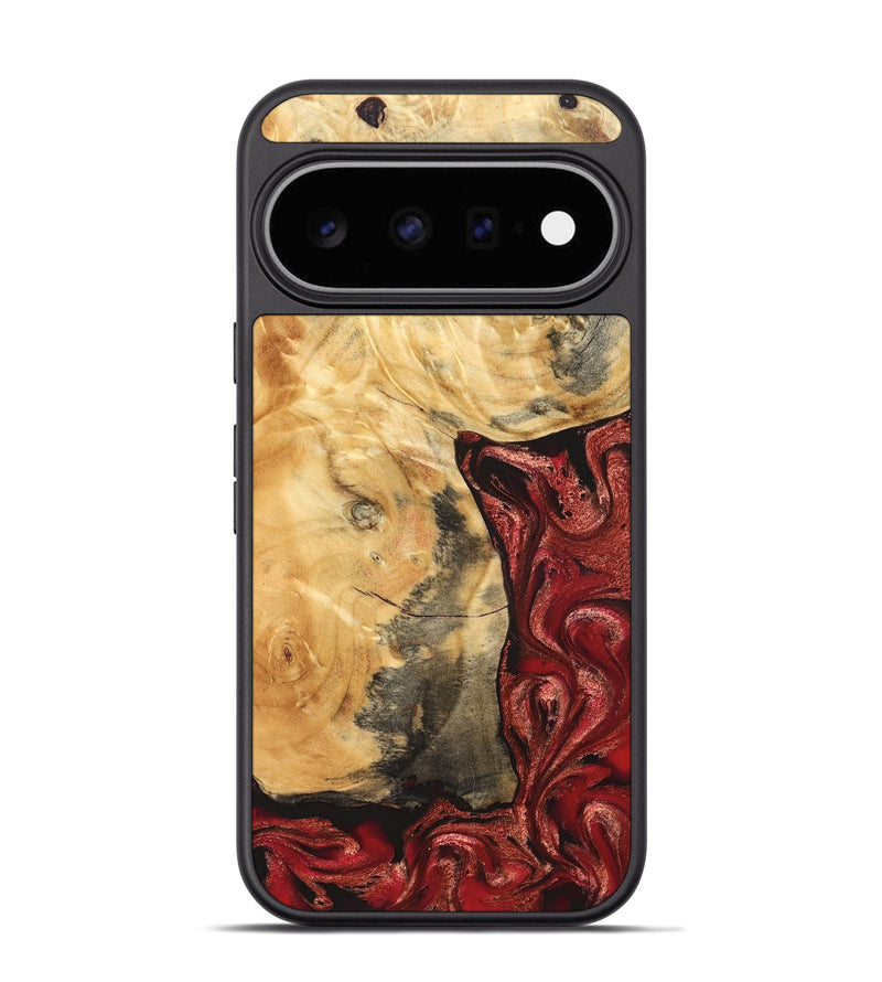 Pixel 11 Pro Wood Phone Case - Aidyn (Red, 826382)
