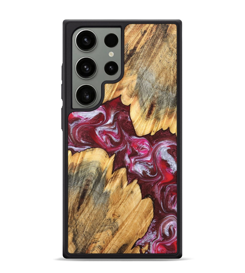 Galaxy S24 Ultra Wood Phone Case - Jessi (Red, 826384)