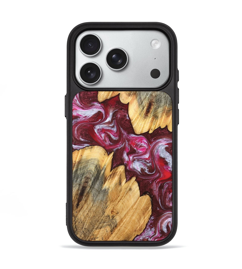 iPhone 18 Pro Wood Phone Case - Jessi (Red, 826384)