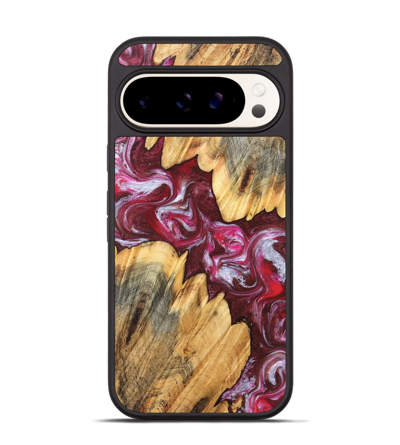 Pixel 9 Wood Phone Case - Jessi (Red, 826384)