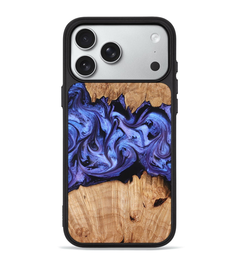 iPhone 18 Pro Max Wood Phone Case - Manuel (Purple, 826395)
