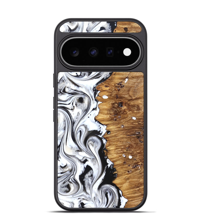Pixel 11 Pro Wood Phone Case - Lamont (Black & White, 826396)