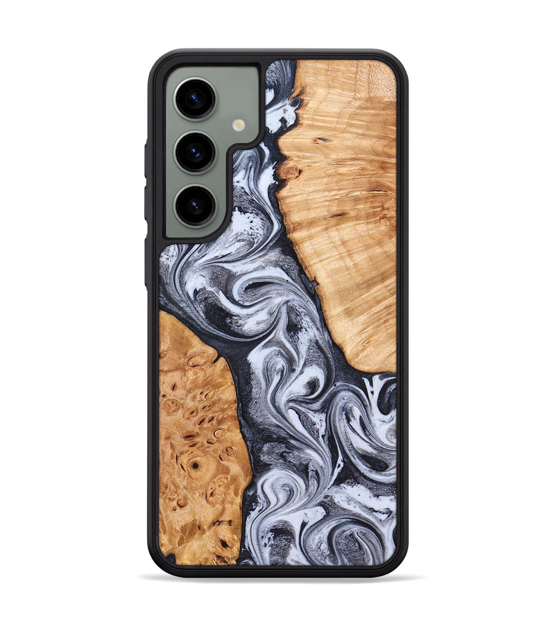 Galaxy S24 Plus Wood Phone Case - Cindy (Black & White, 826397)