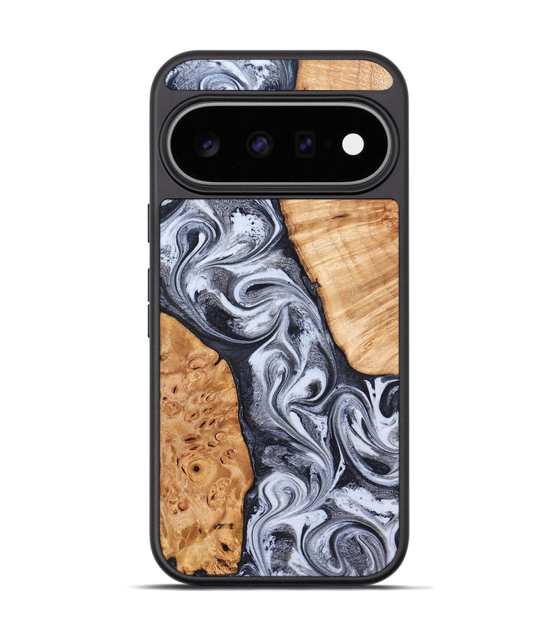 Pixel 11 Pro Wood Phone Case - Cindy (Black & White, 826397)