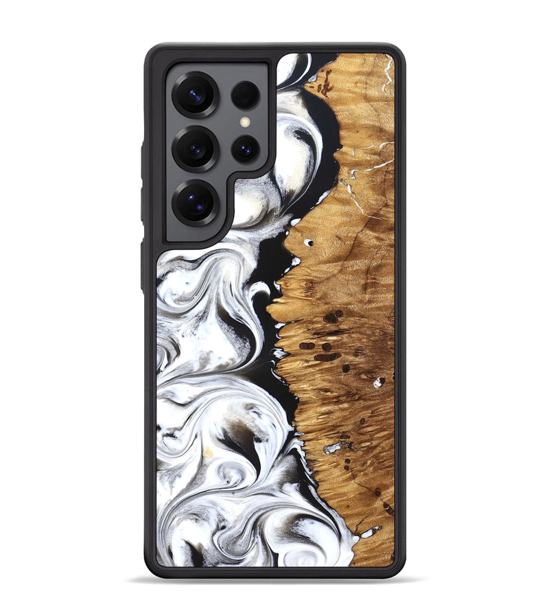 Galaxy S25 Ultra Wood Phone Case - Rianna (Black & White, 826398)