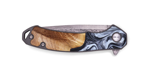 EDC Wood Pocket Knife - Tess (Black & White, 826399)