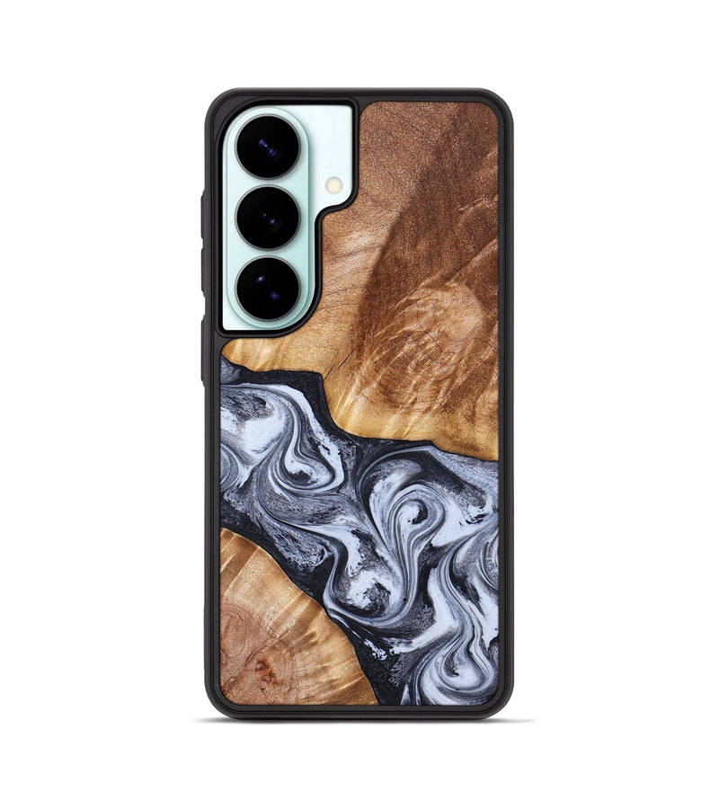 Galaxy S26 Wood Phone Case - Tess (Black & White, 826399)