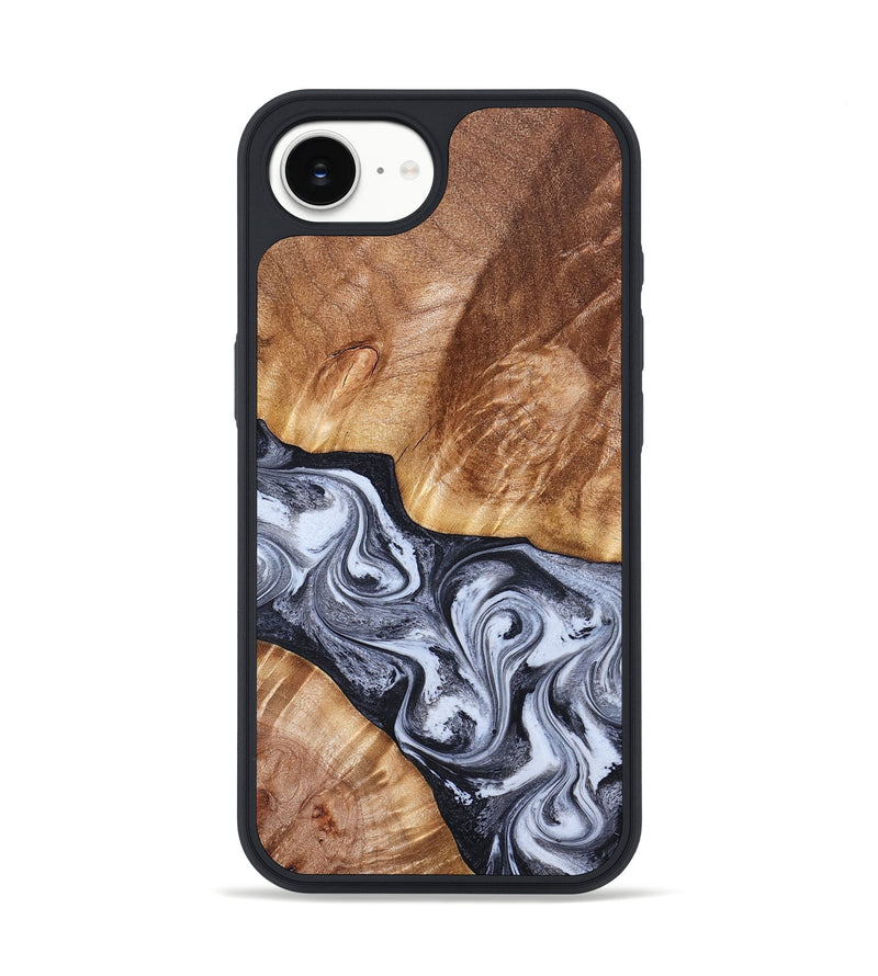 iPhone 16e Wood Phone Case - Tess (Black & White, 826399)