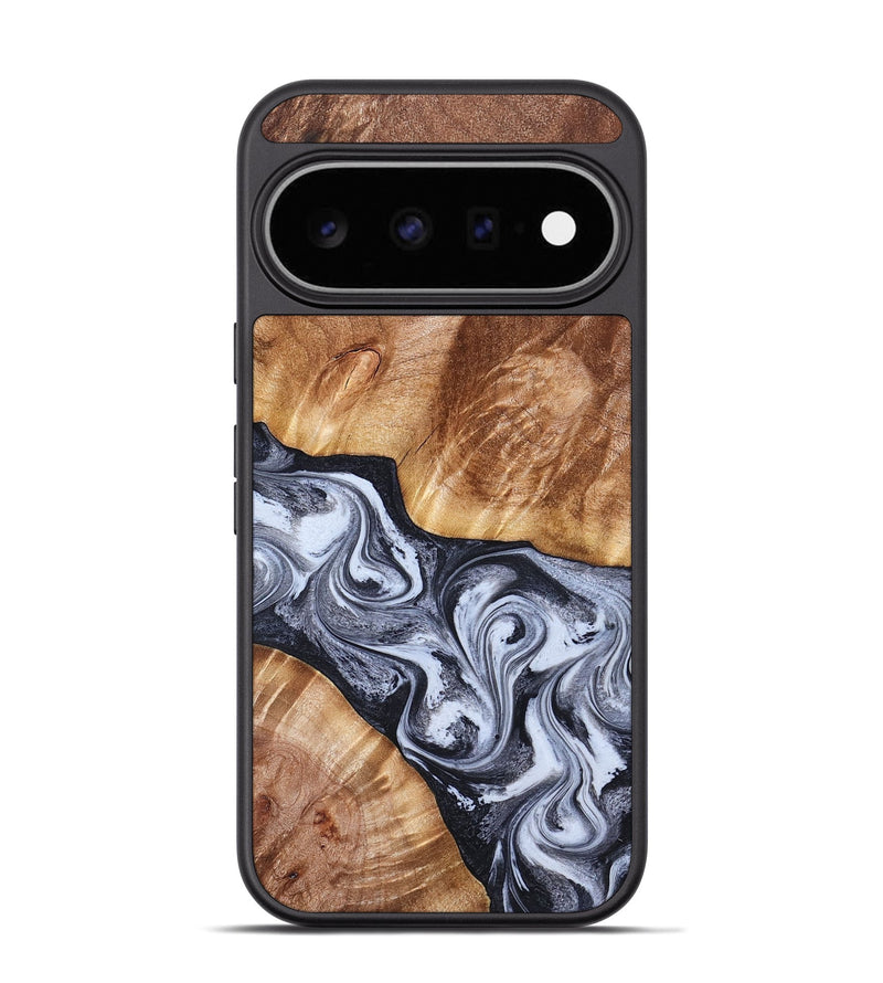 Pixel 11 Pro Wood Phone Case - Tess (Black & White, 826399)