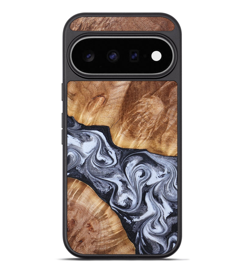 Pixel 11 Pro XL Wood Phone Case - Tess (Black & White, 826399)
