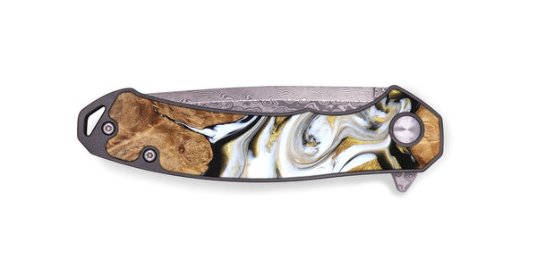 EDC Wood Pocket Knife - Marques (Black & White, 826400)