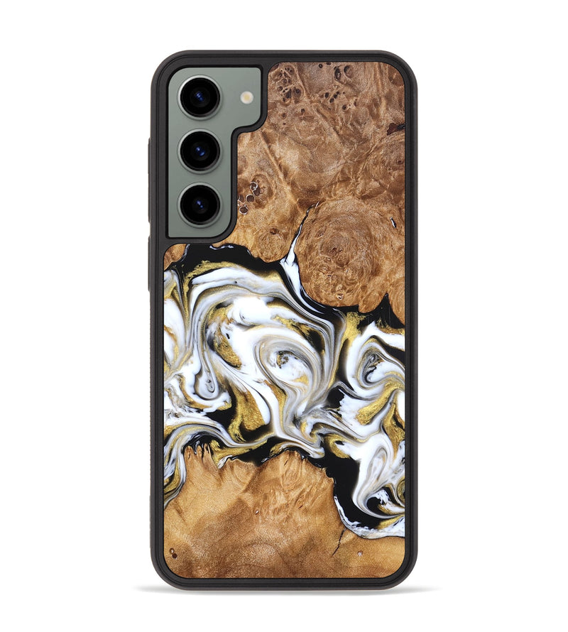 Galaxy S23 Plus Wood Phone Case - Marques (Black & White, 826400)