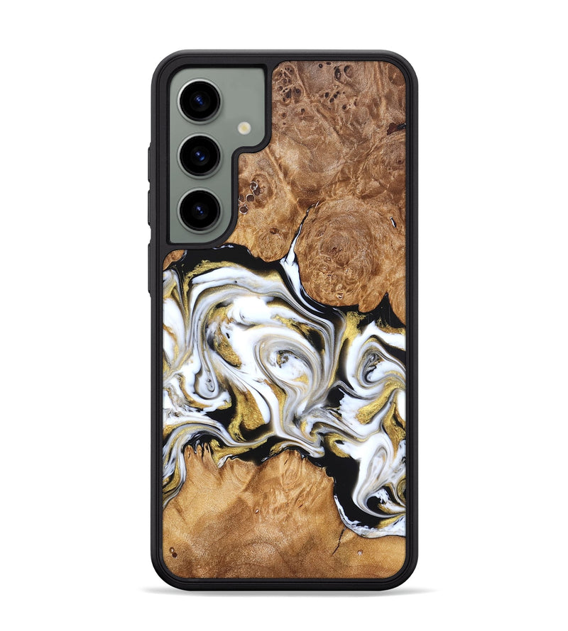 Galaxy S24 Plus Wood Phone Case - Marques (Black & White, 826400)
