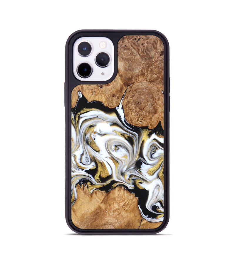 iPhone 11 Pro Wood Phone Case - Marques (Black & White, 826400)