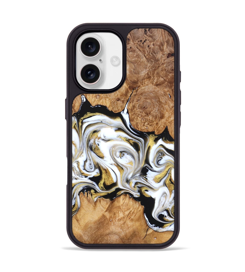iPhone 17 Wood Phone Case - Marques (Black & White, 826400)