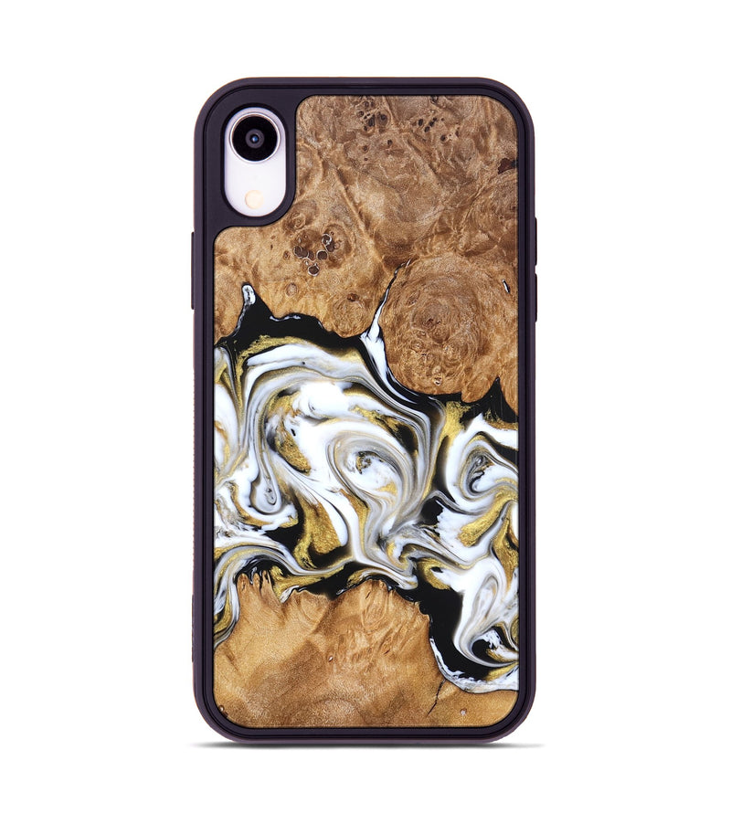 iPhone Xr Wood Phone Case - Marques (Black & White, 826400)