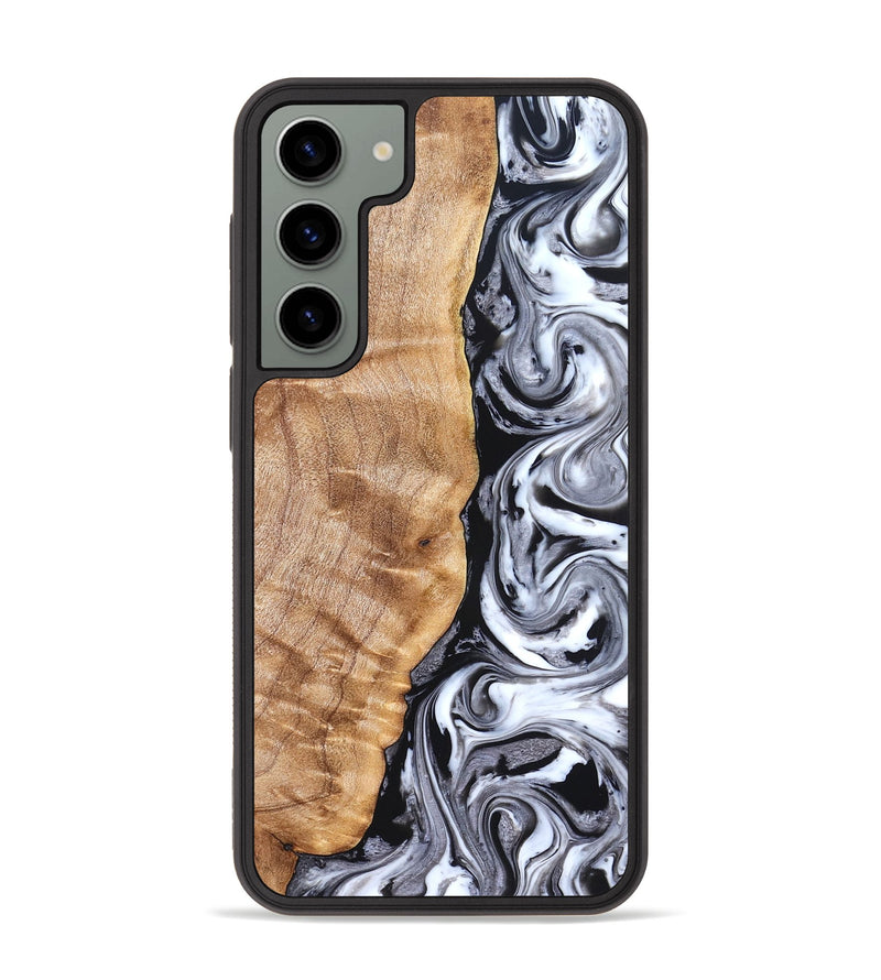 Galaxy S23 Plus Wood Phone Case - Rhonda (Black & White, 826402)