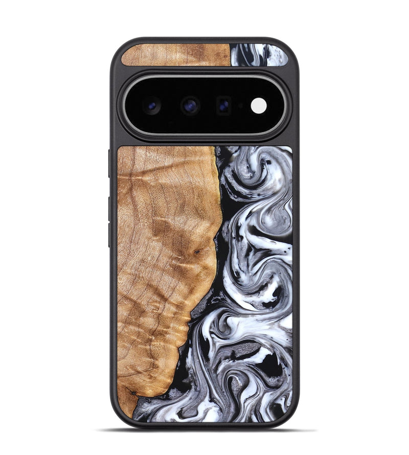 Pixel 11 Pro Wood Phone Case - Rhonda (Black & White, 826402)