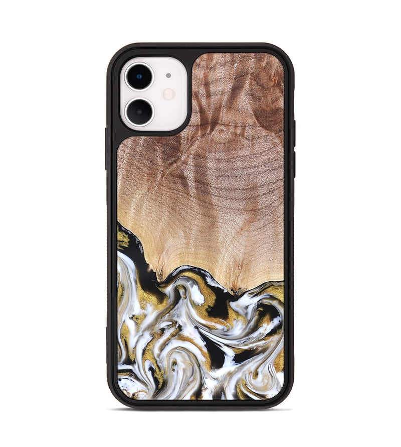 iPhone 11 Wood Phone Case - Legacy (Black & White, 826403)