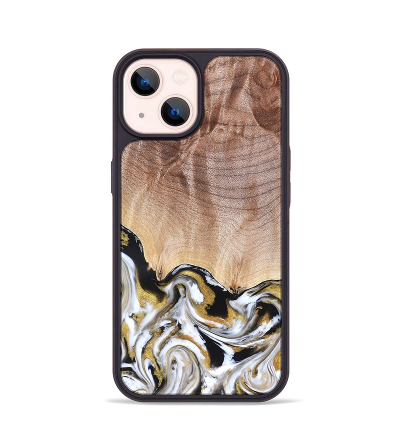 iPhone 14 Wood Phone Case - Legacy (Black & White, 826403)