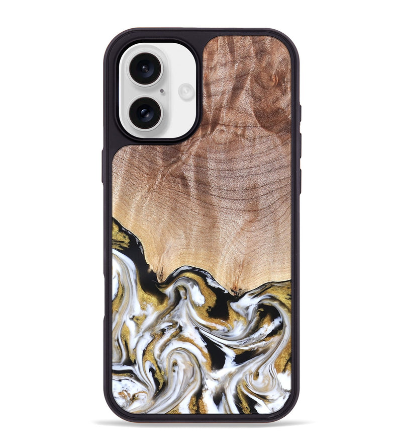 iPhone 16 Plus Wood Phone Case - Legacy (Black & White, 826403)