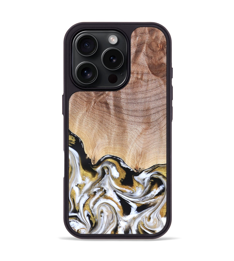 iPhone 16 Pro Wood Phone Case - Legacy (Black & White, 826403)