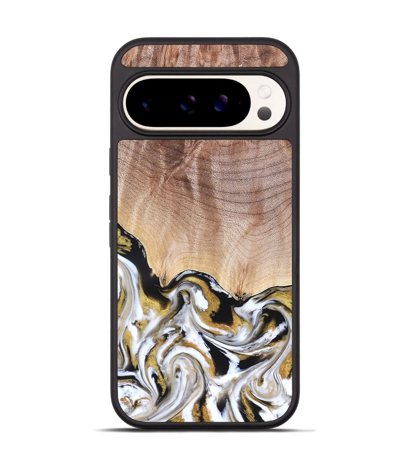 Pixel 9 Wood Phone Case - Legacy (Black & White, 826403)